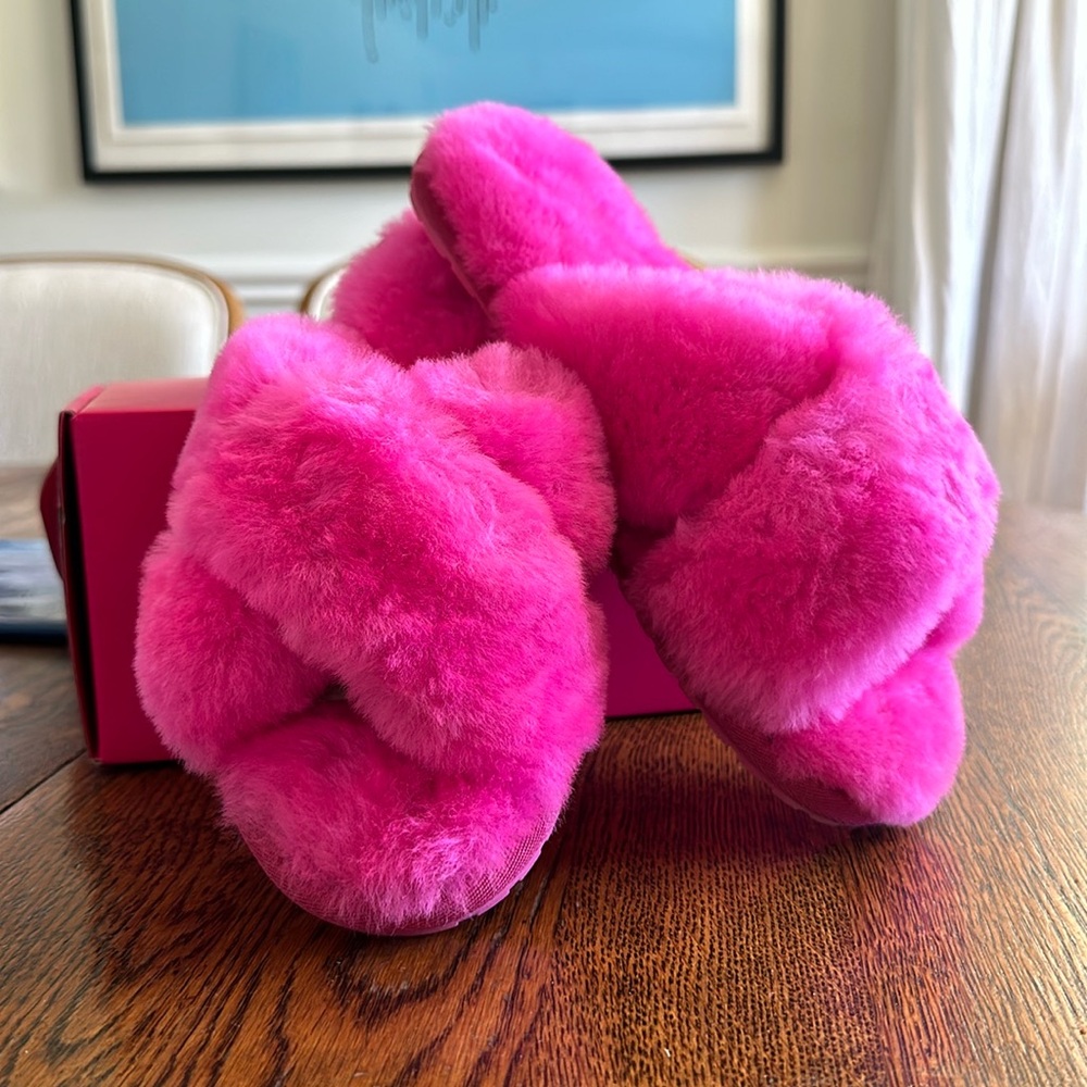 EMU Australia x Barbie Hot Pink House Shoe
